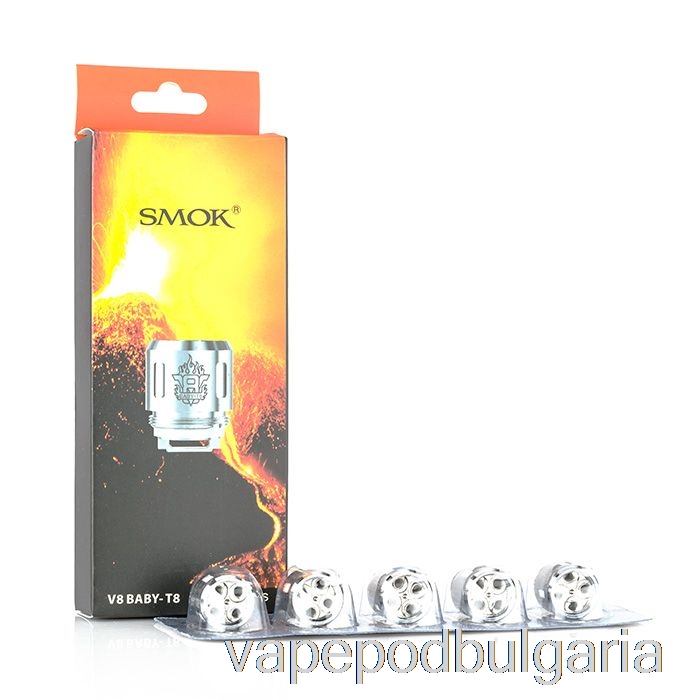 Vape Bulgaria Smok Tfv8 бебе резервни бобини V8 Baby-t8 осем ядра